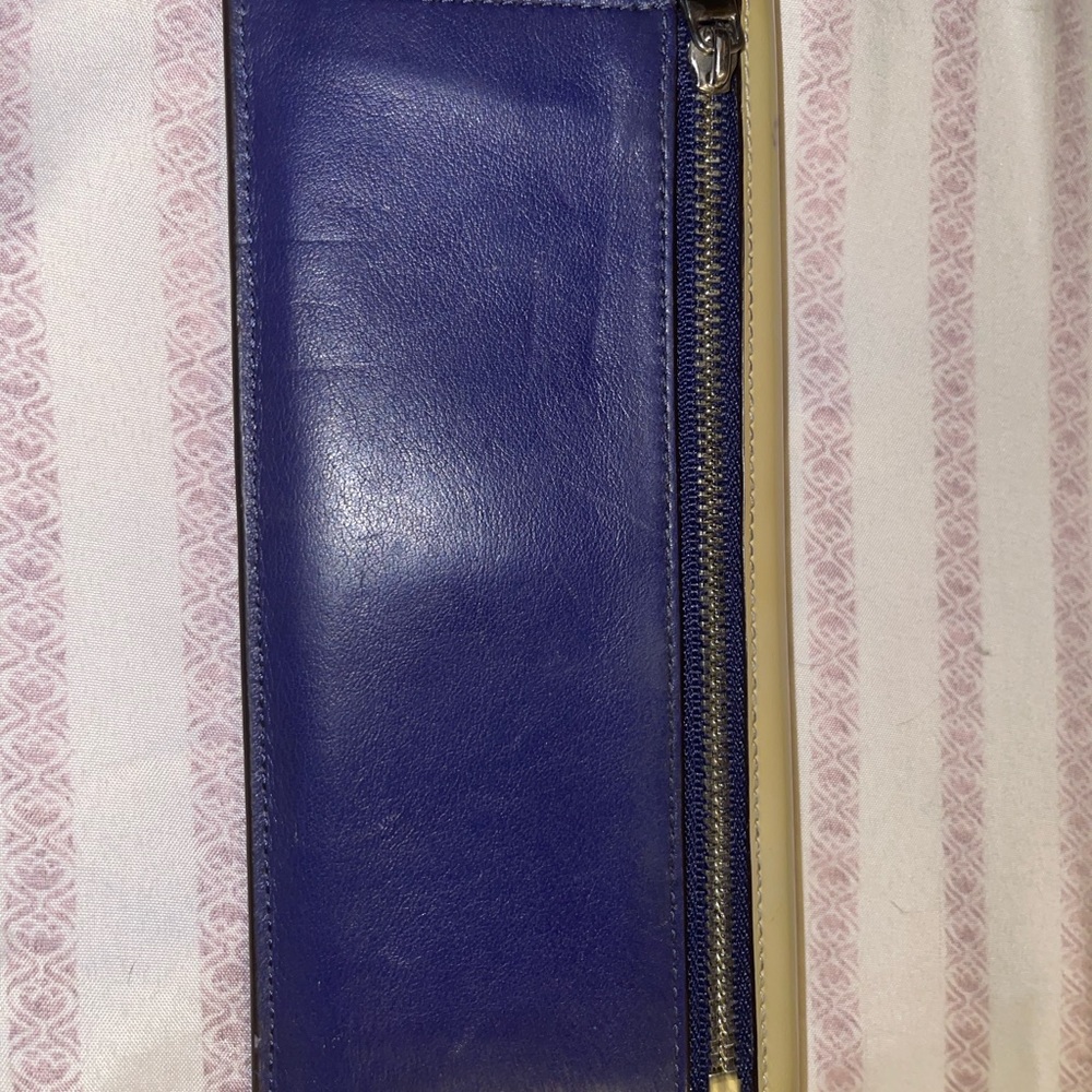 Coach Soft Wallet In Colorblock Mixed Leather Blu… - image 3